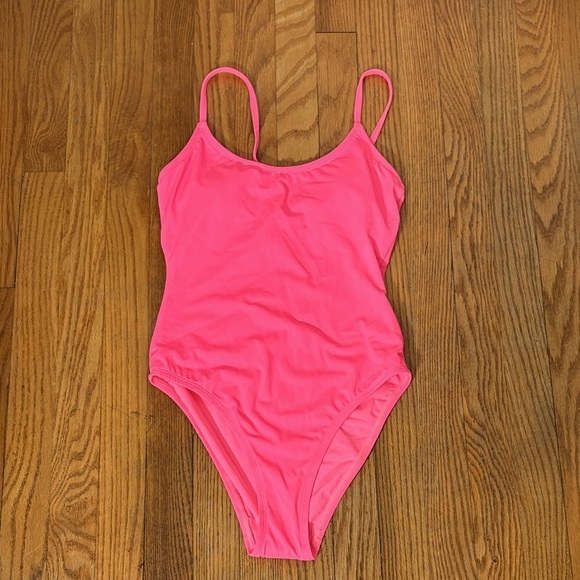 Andie The Amalfi One Piece Swimsuit Neon Grapefruit size S NWOT